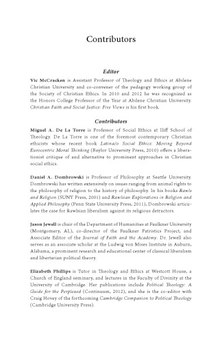 Christian Faith and Social Justice: Five Views
