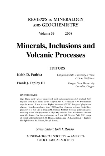 Minerals, Inclusions And Volcanic Processes