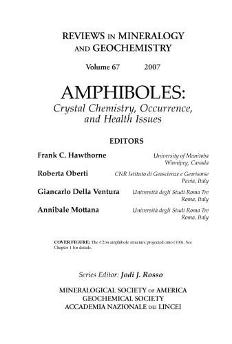 Amphiboles: Crystal Chemistry, Occurrence, and Health Issues