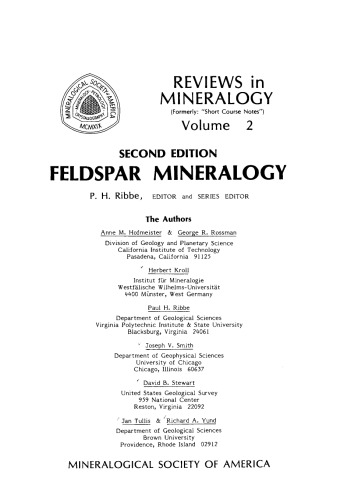 Feldspar Mineralogy