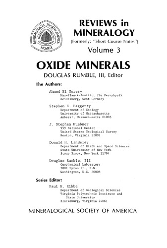 Oxide Minerals