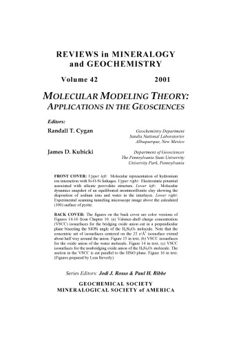 Molecular Modeling Theory: Applications in the Geosciences