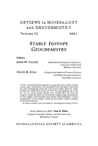 Stable Isotope Geochemistry