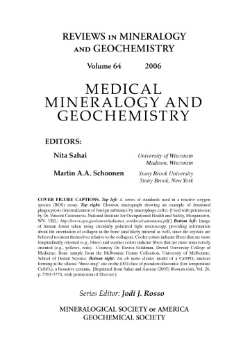 Medical Mineralogy and Geochemistry