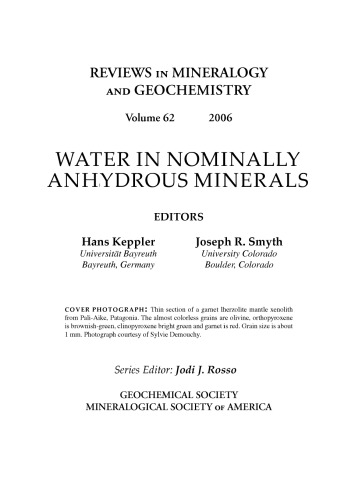 Water in Nominally Anhydrous Minerals