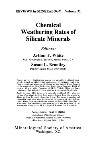 Chemical Weathering Rates of Silicate Minerals