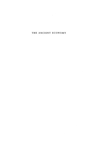The Ancient Economy: Evidence and Models