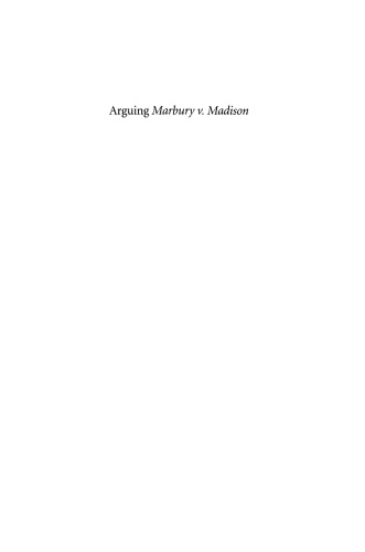 Arguing Marbury v. Madison