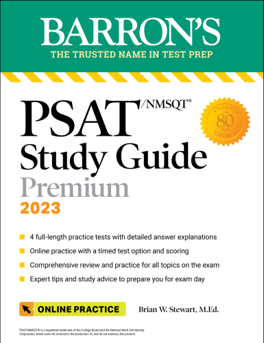 PSAT/NMSQT Study Guide, 2023: 4 Practice Tests + Comprehensive Review + Online Practice