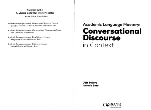Academic language mastery: Conversational discourse in context