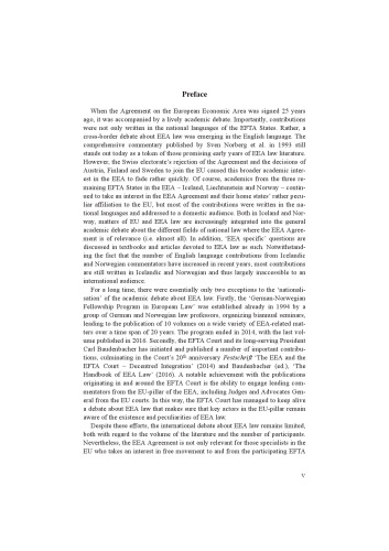 Agreement on The European Economic Area: A Commentary