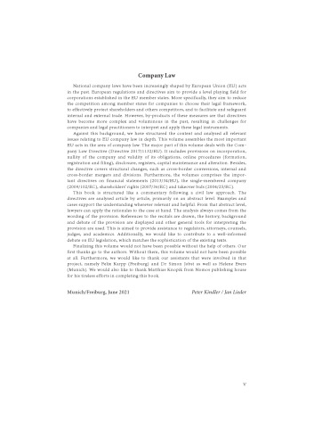 European Corporate Law: Article-by-Article Commentary