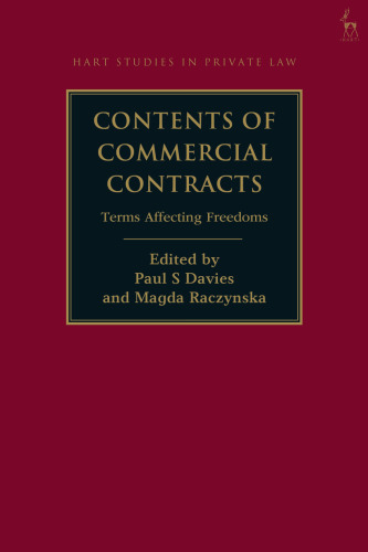 Contents of Commercial Contracts: Terms Affecting Freedoms