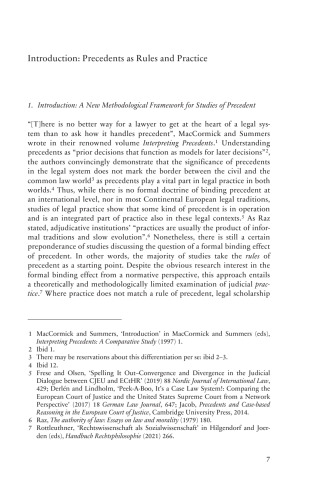 Precedents as Rules and Practice: New Approaches and Methodologies in Studies of Legal Precedents