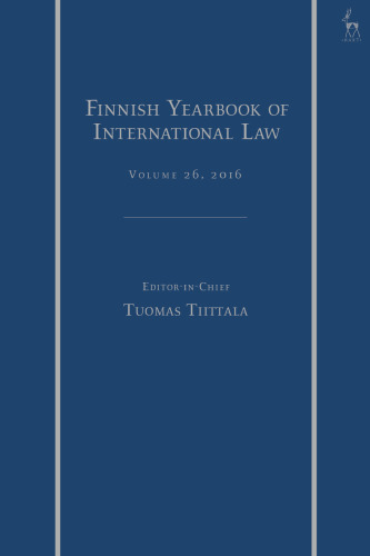 The Finnish Yearbook of International Law, Vol 26, 2016