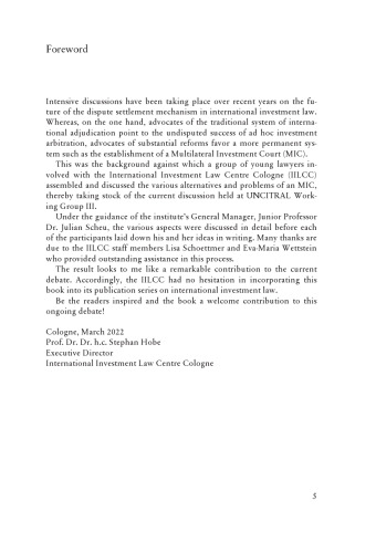 Creation and Implementation of a Multilateral Investment Court
