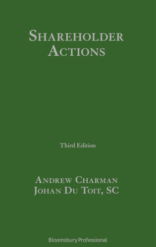 Shareholder Actions: Third Edition