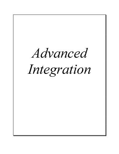 Advanced Integration