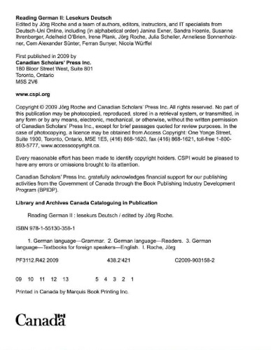 Reading German II - Lesekurs Deutsch