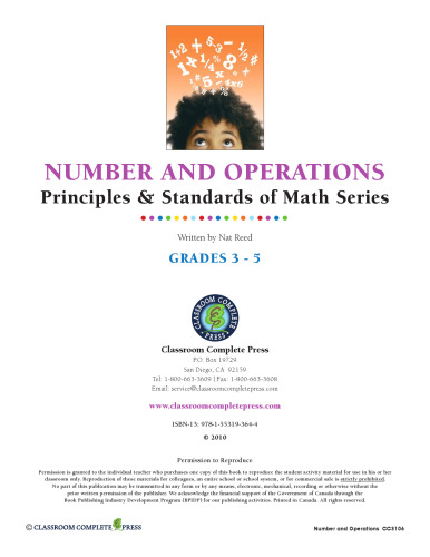 Number & Operations - Task Sheets - Grades 3-5 : Task Sheets 3-5