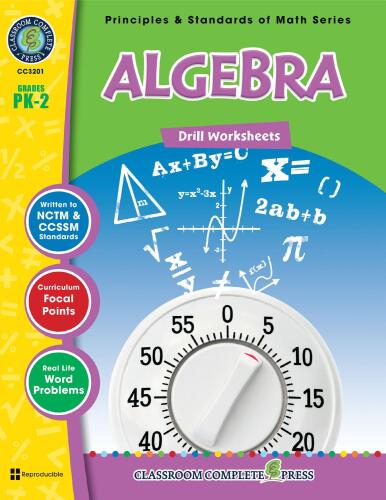 Algebra - Drill Sheets (Principles & Standards of Math Series Book 2)