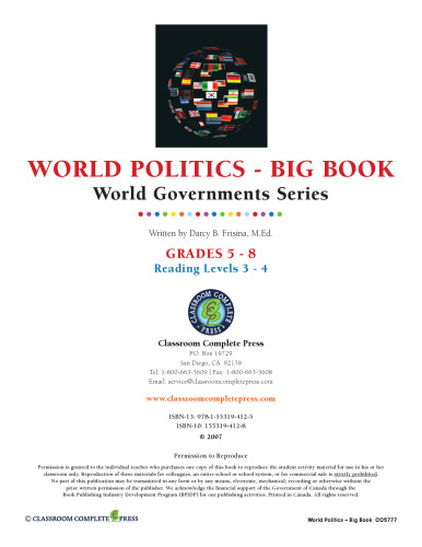 World Politics Big Book Gr. 5-8