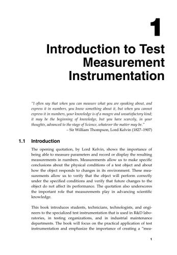 Fundamentals of Test Measurement Instrumentation
