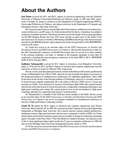 Interconnection Networks. An Engineering Approach