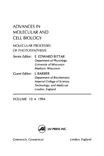 Molecular Processes of Photosynthesis