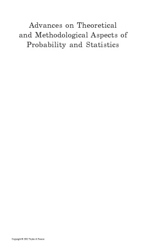 Advances on Theoretical and Methodological Aspects of Probability and Statistics