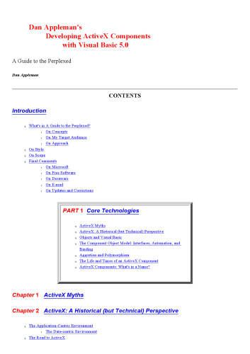 Dan Appleman's Developing Activex Components With Visual Basic 5.0