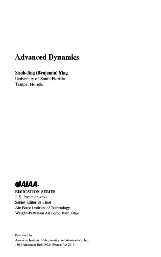 Advanced dynamics