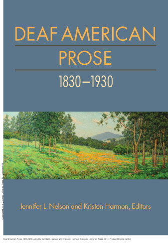 Deaf American Prose, 1830-1930