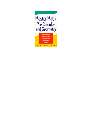 Pre-Calculus And Geometry
