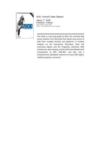 ADO ActiveX data objects