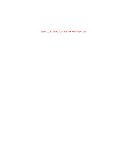 Thermally Active Surfaces in Architecture