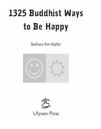 1325 Buddhist Ways to Be Happy