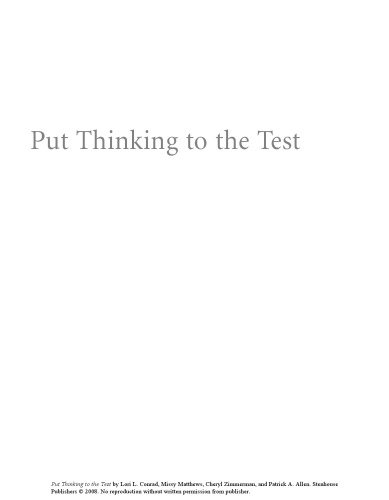 Put thinking to the test