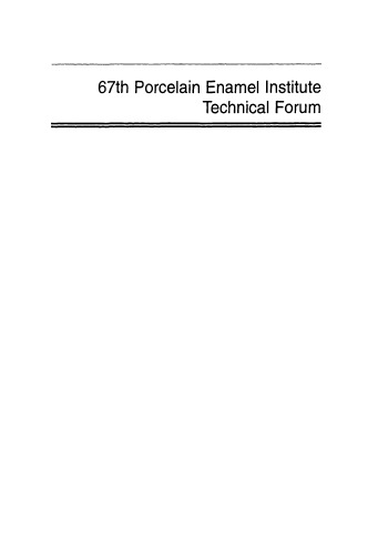 67th Porcelain Enamel Institute Technical Forum: , Volume 26, Number 9