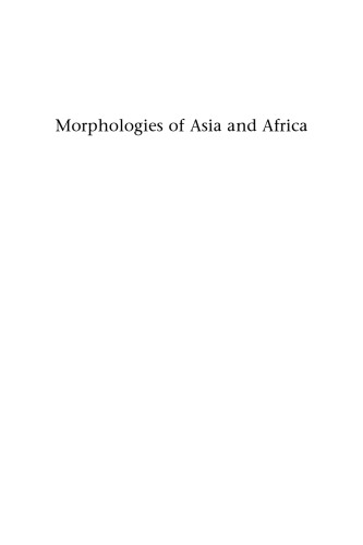 Morphologies of Asia and Africa