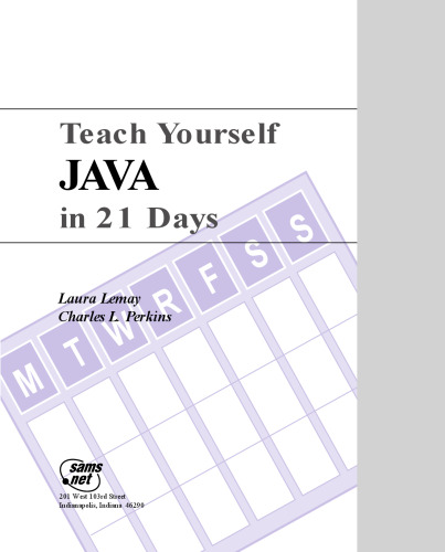 Teach Yourself JAVA in 21 Days