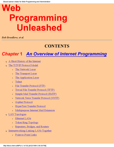 Web Programming (Unleashed)