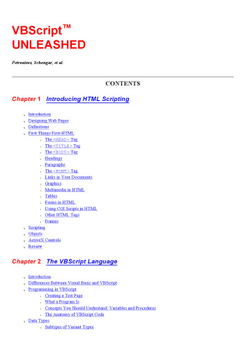 VBScript unleashed