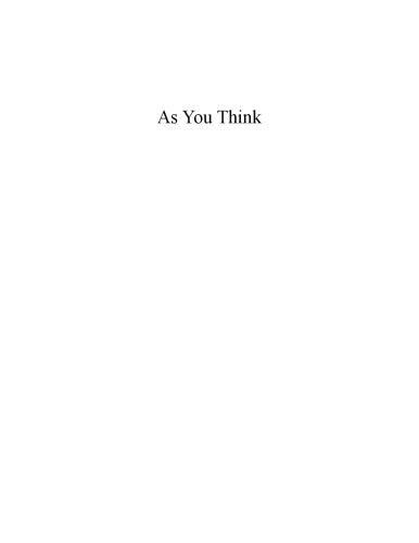 As You Think: Second Edition