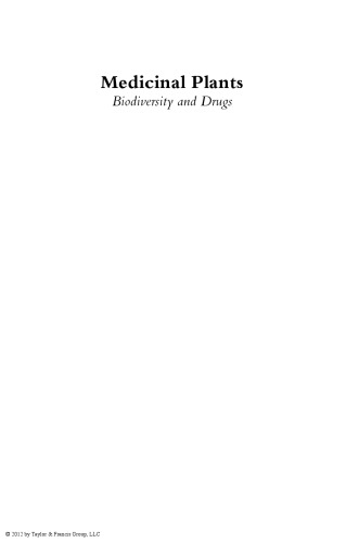 Medicinal plants : biodiversity and drugs