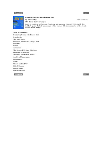 Designing Menus with Encore DVD