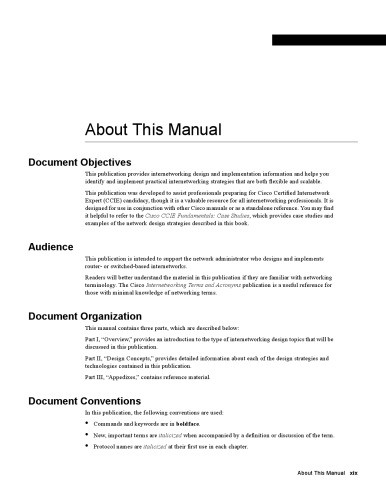 Cisco CCIE Fundamentals: Network Design