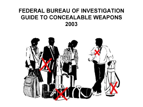 Guide to concealable weapons