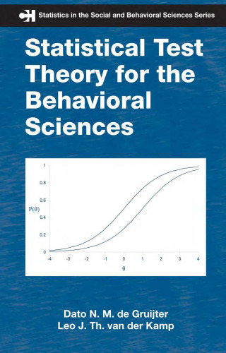 Statistical test theory for the behavioral sciences