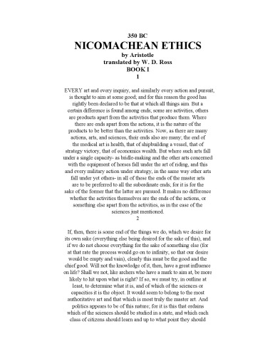 Nicomachean Ethics